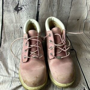 Timberland Nellie waterproof chukka boots pink nubuck 23308
